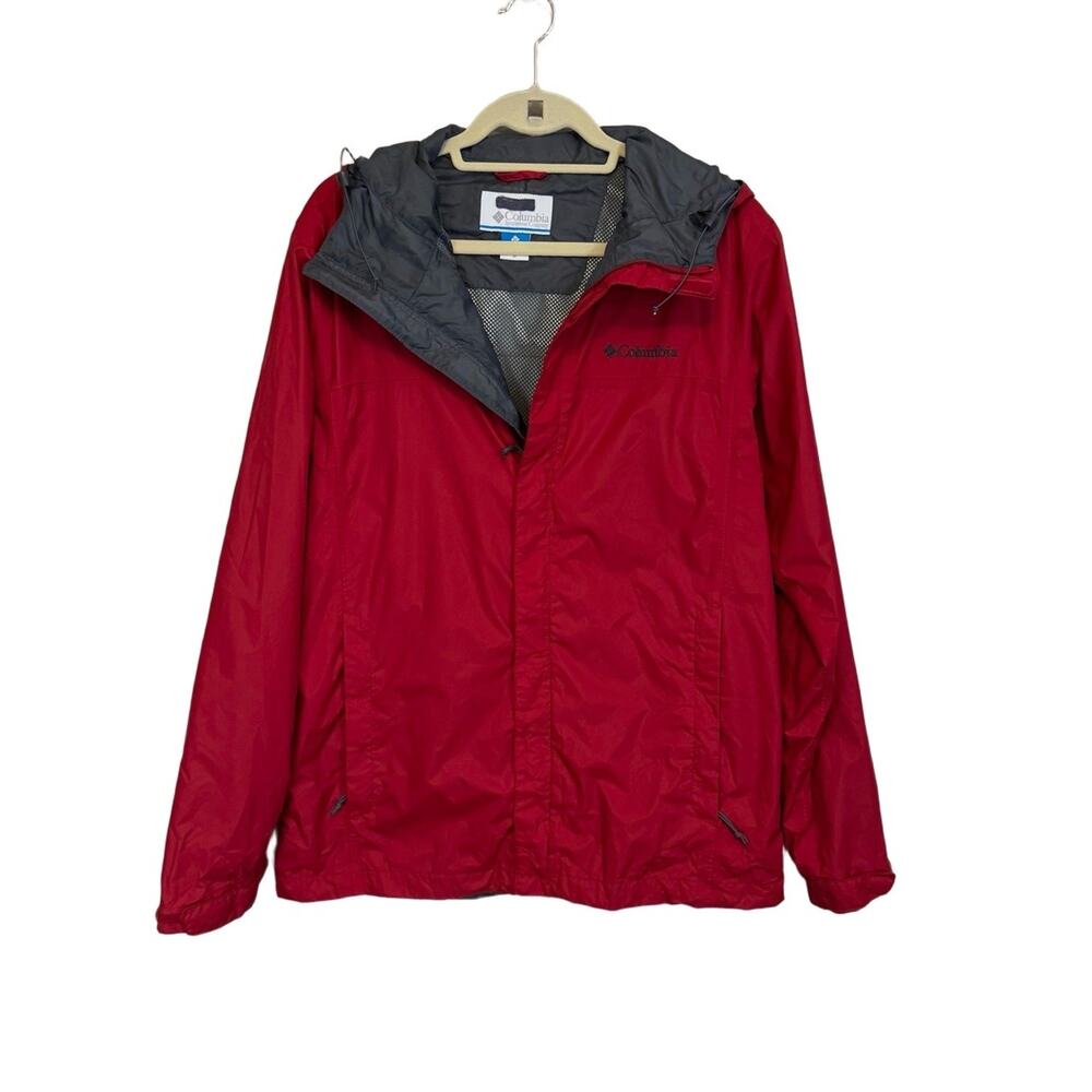 Columbia Rain Jacket Red Medium - image 1